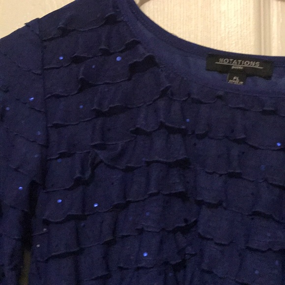 Royal blue blouse - Picture 2 of 6